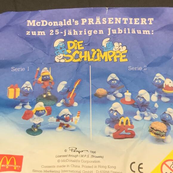 NEW Vintage 1996 The Smurfs Peyo Schleich Clown Jester Action Figure - Picture 13 of 13